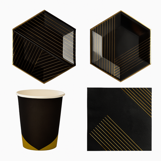 Black/Gold Party Box
